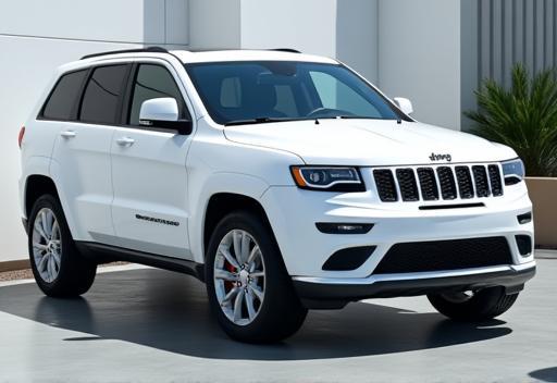 Clean white SUV exterior showcasing clarity