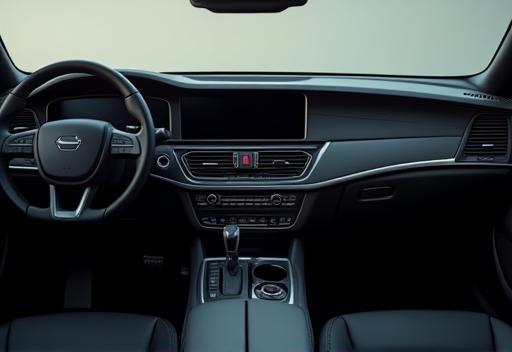 Immaculately cleaned car interior dashboard detail